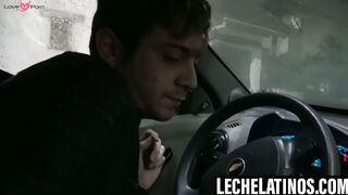 LecheLatinos.com - Blonde bisexual Javi endures Nicolas' anal drilling