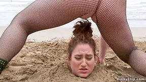 Cadence Lux - Big Beautiful Woman Whore Got Piss Buried On The Beach