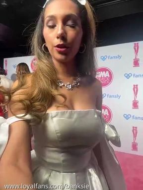 Banksie Interviews at XBIZ Miami Pink Carpet 2026