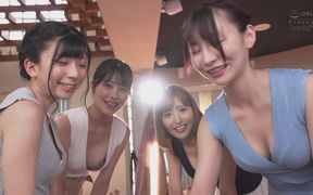 Teased and Jerked off by Four Ladies. Panty Shots, Thigh Jobs, and Whispering Dirty Talk. 2