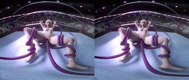 Tekken Lili with huge tentacles inside - VR 3D Pron
