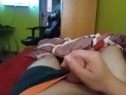 Walenie i trzy spusty smaruje go spermą