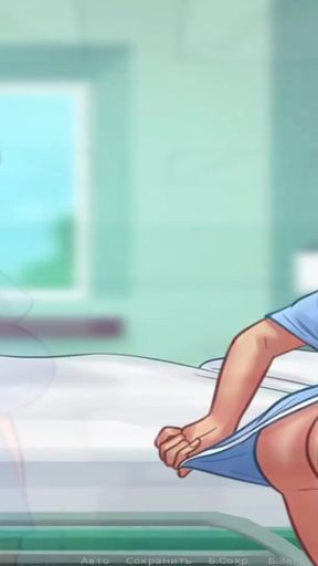 Thrilling moment from &quot;SummertimeSaga - Nurse plays with cock then takes it in her&quot;