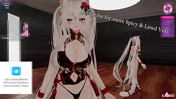 Catgirl KanakoVT gets vibed and moans in lewd cosplay