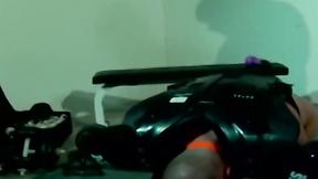 ”Muscled master Dire Callahan continued to torment his subs shaft & balls”