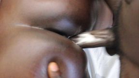 ghetto girl splashing cum all over the dick