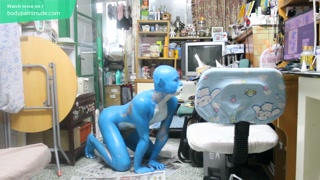 Digitmon Veemon Boy / Body Paint / 19 Years Old Extreme Fetish Cosplay #1