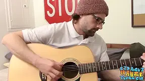 Straight Man Plays The Guitar Before Playing With His Cock