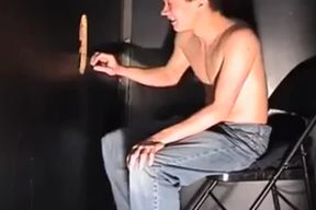 Glory Hole Semen Slurpin at the Arcade