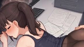 Waifu Secretary POV - Close-Up, Teasing, Sock Pull and Naughty Play (1m Teaser)