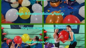 Paige and Constance Popping Balloons mobile