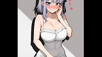 Hotaru Shidare contenta y feliz en la tienda de dulces