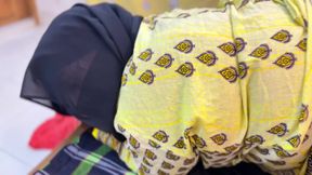 My Best Friend's Wife Make me seduce By Show Her Huge Ass With Hijab & Niqab & Want Ass Fuck from me