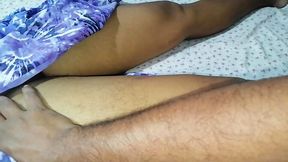 Real couple's homemade finger fuck session with tight, virgin Asian wife
