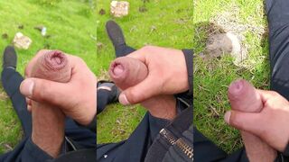 Watch Charrterr take his man meat out and milk it dry in public, until he busts a nut on the outskirts of the city!