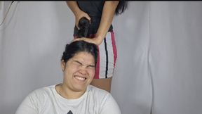 Intense hair pulling