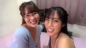 He spreads her legs, performs cunnilingus, puts on a strap-on, gives her a blowjob, and then fucks her.