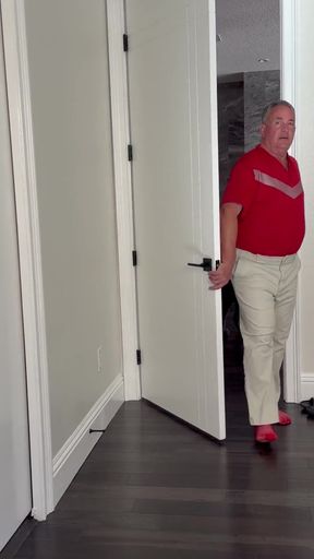 A Strip Show in Red Lingerie