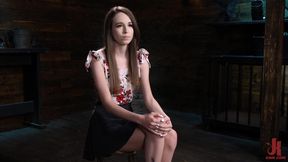 BDSM skinny teen 18+ gets rough body and pussy torment by master