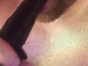 Frotting and Docking, I sucked my cum off the dildo after cumming
