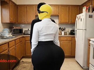 Tiny Large Butt Cutie Shaking It in the Bedroom