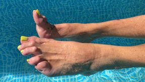 Splashing Feet in the Pool