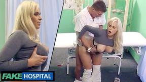 ”Big Boobed Italian Blonde's Multiple Orgasms at the Fake Hospital”