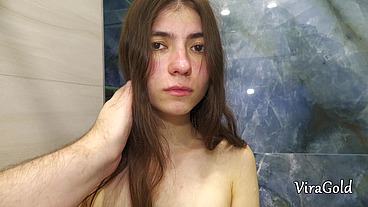 Very Small 18yo Luna Lynx with Body Weight of Only 35 kg Anal Fucking with StepDad VG168