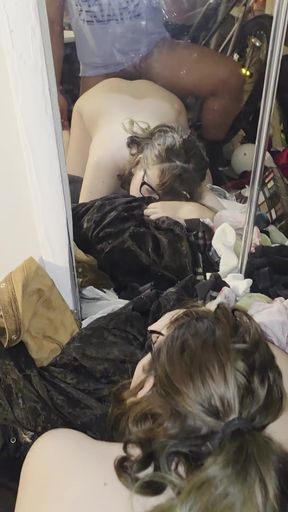 Teen girl gets barebacked by BBC in homemade anal scene