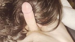 Chubby Beauty Worships Hard Rods with Expert Tongue Technique plus Scrotal Play