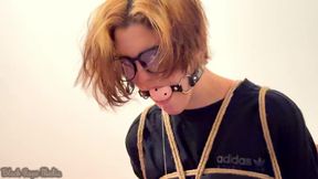 Miriam Chairtied Ballgagged and Drooling