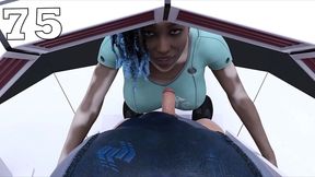 Vitiligo Beauty Craves Dick In Mouth & Pussy In Stranded Space Anime Adventure