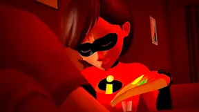 ElastiGirl Takes Charge Riding Mr. Incredible in Steamy Doggystyle Encounter