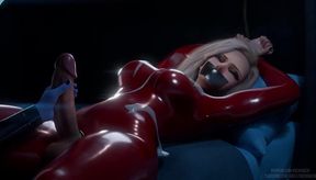 Futa Mercy Latex Handjob