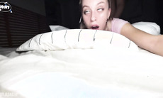 SweetKiarita666, diminutive light-haired ass fucking pro, rails the largest rod in Argentina - COFLA24CM - and creampies it hard.