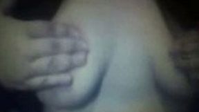 Beautiful blonde princess demonstrates her pert knockers
