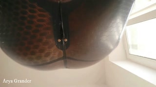 Latex rubber selfie free porn video with model Arya Grander
