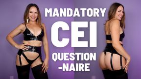 Mandatory CEI Questionnaire