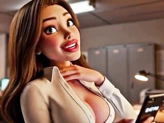 Copy Room Wench - Lewd office angel gets screwed in the copy room