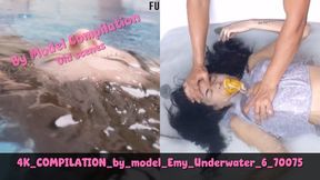 4K COMPILATION by model Emy underwater 6 70075