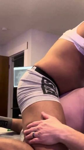 Fucking bareback while watching our videos   Clip 2