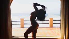 Petite Asian COUGAR with amazing ass Angel Constance passion posing session