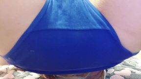 She Cummed in Blue Panties