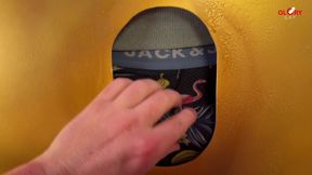 This Young Thick Cock Just Exploded with a Insane Triple Full-body Orgasm at the Gloryhole