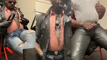 Tight Leather & Denim Dom Dad Smoke Cum Scenes