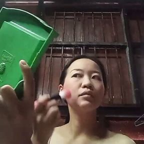 Chinese girl alone at home 41