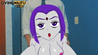 21 YEARS Hentai version of RAVEN #3 doggystyle Anime REAL Waifu Japanese Animation Big Ass cosplay