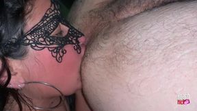 Her Pink Tongue Is Hungry for a Hairy Ass
