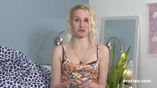 Ersties - Kitty Callisto plays with dildo