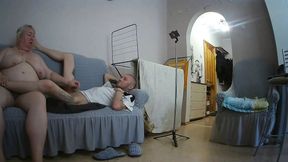 Stepmom Helps Me Jerk off My Cock so That I Cum